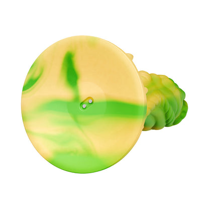 Tentra Bozar Snapping Turtle Thrusting Dildo - Yellow - 10 Vibration Modes, 3 Thrust Speeds