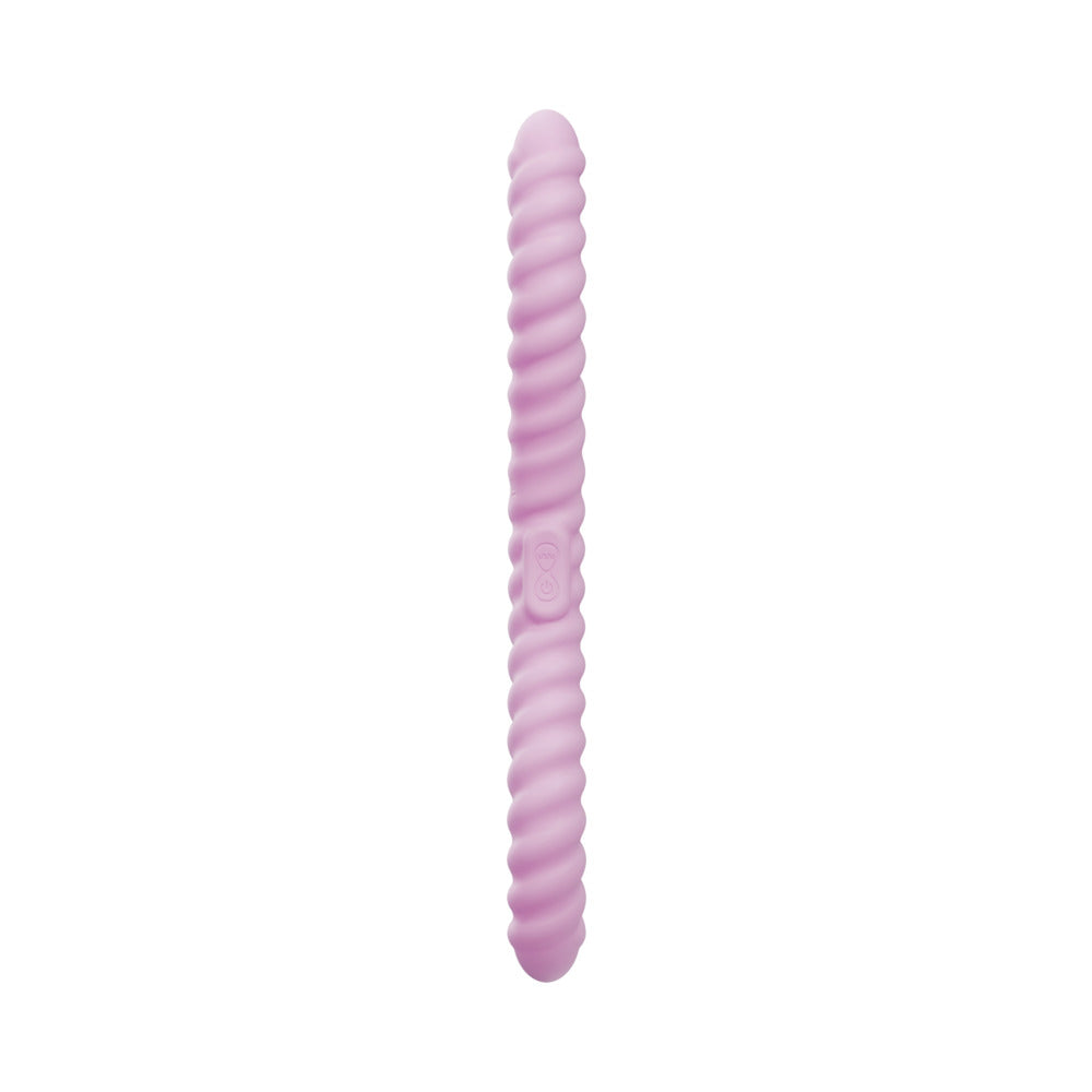 Tentra Cor Unicorn Horn Double-Ended Vibrating Dildo – Pink – 10 Vibration Modes