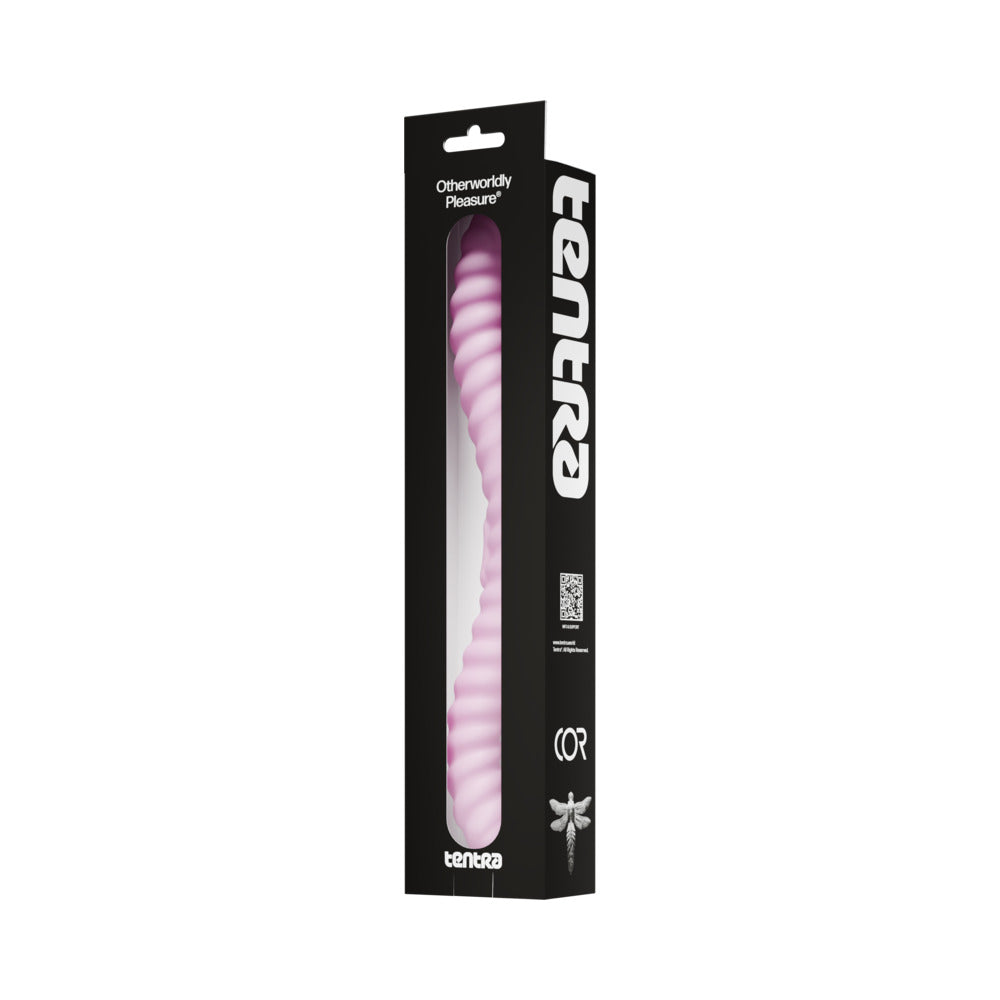 Tentra Cor Unicorn Horn Double-Ended Vibrating Dildo – Pink – 10 Vibration Modes
