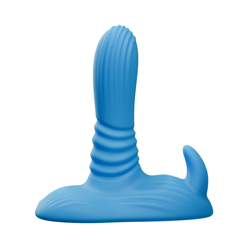 Tentra Belo Horned Beast Thrusting Grinder - Blue - 3 Thrust Speeds, 9 Vibration Modes