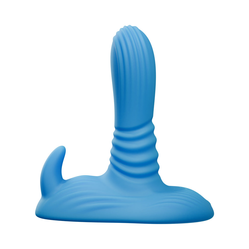 Tentra Belo Horned Beast Thrusting Grinder - Blue - 3 Thrust Speeds, 9 Vibration Modes