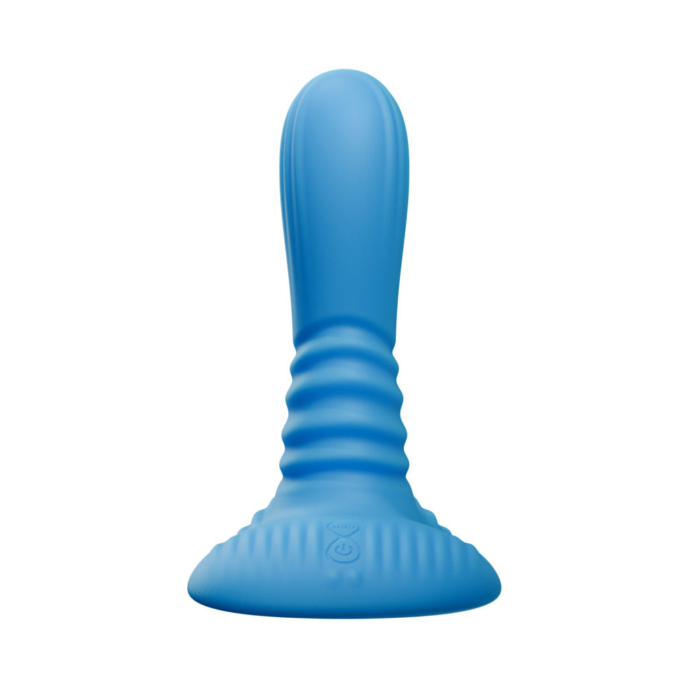 Tentra Belo Horned Beast Thrusting Grinder - Blue - 3 Thrust Speeds, 9 Vibration Modes