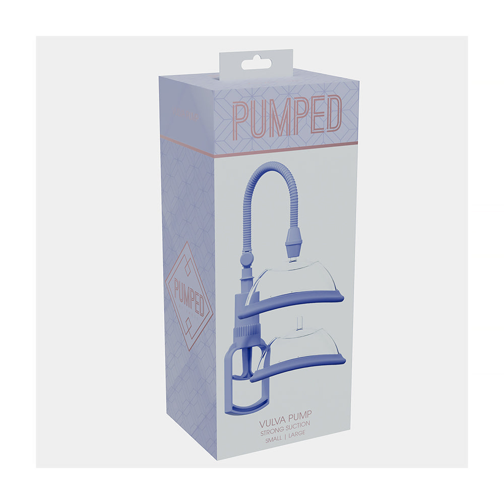 PUMPED Manual Vulva Pump - Light Purple - Includes Two Cups