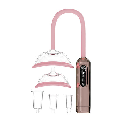 Shots PUMPED Automatic Rechargeable Vulva, Breast & Nipple Pump – Rose Gold