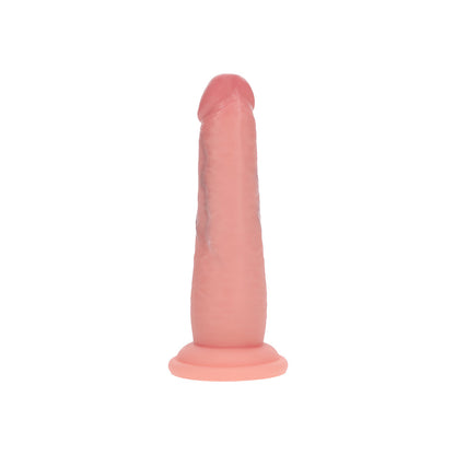 Realrock Dual Density Silicone Dildo 6 in. Beige – Sliding Skin Design