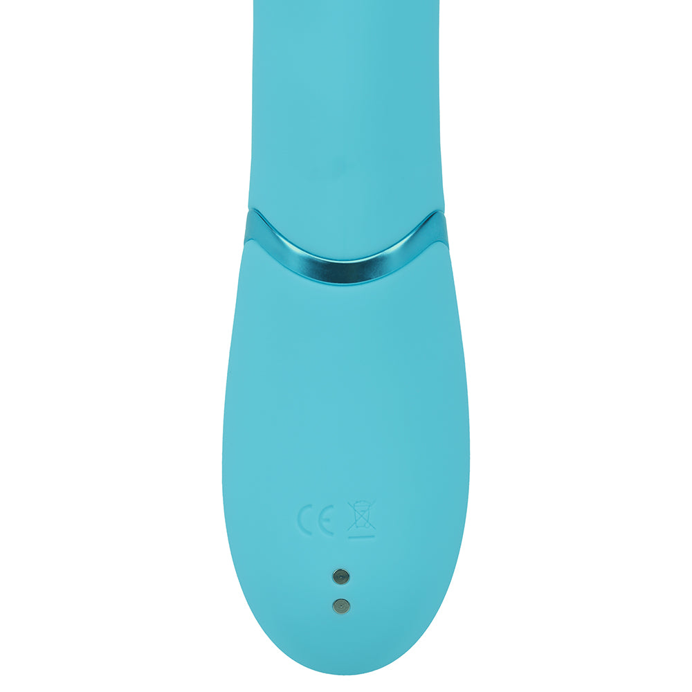 VIVE Fiore Rechargeable G-Spot Air Wave and Tapping Flared Clit Stimulator – Blue
