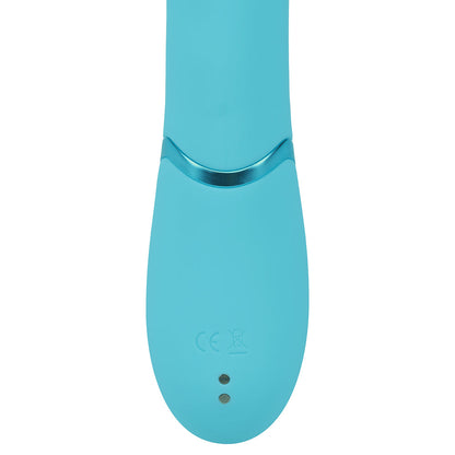 VIVE Fiore Rechargeable G-Spot Air Wave and Tapping Flared Clit Stimulator – Blue