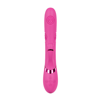 VIVE Fiore Rechargeable G-Spot Air Wave and Tapping Clit Stimulator – Hot Pink