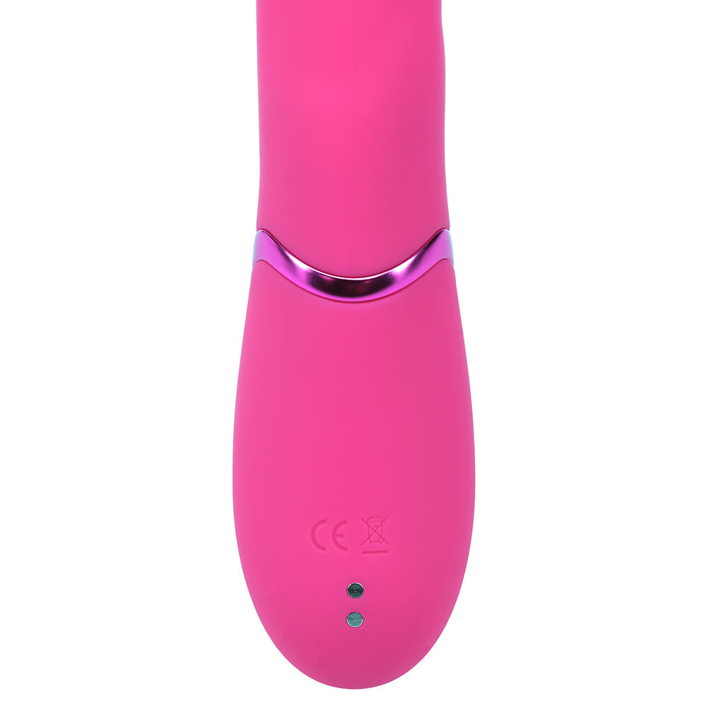 VIVE Fiore Rechargeable G-Spot Air Wave and Tapping Clit Stimulator – Hot Pink