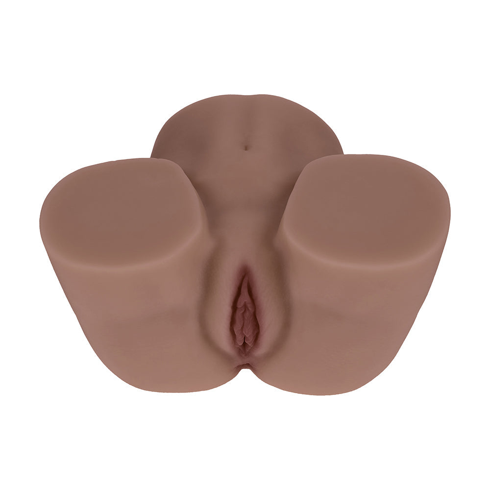 Xkin Kaya Bloom Dual Entry Vibrating Masturbator – Brown