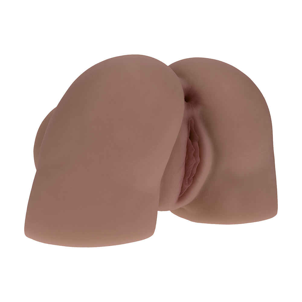 Xkin Kaya Bloom Dual Entry Vibrating Masturbator – Brown