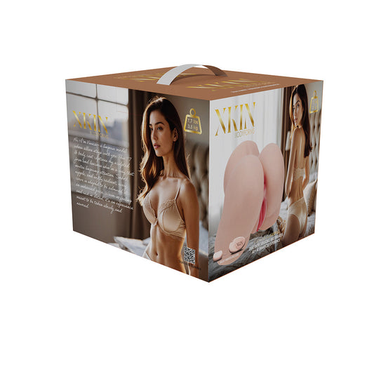Xkin Vivica Lenore Dual Entry Vibrating Masturbator - Beige