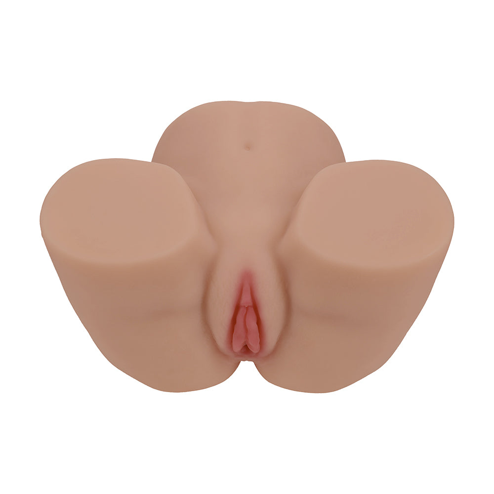 Xkin Lux Arden Dual Entry Vibrating Masturbator – Tan