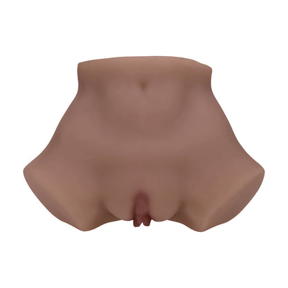 Xkin Bodyforms Eve Rhodes Dual Entry Vibrating Masturbator – Brown