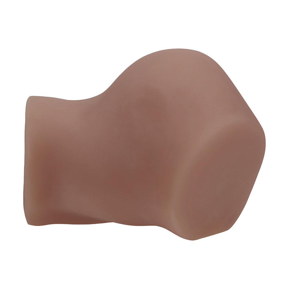 Xkin Bodyforms Eve Rhodes Dual Entry Vibrating Masturbator – Brown