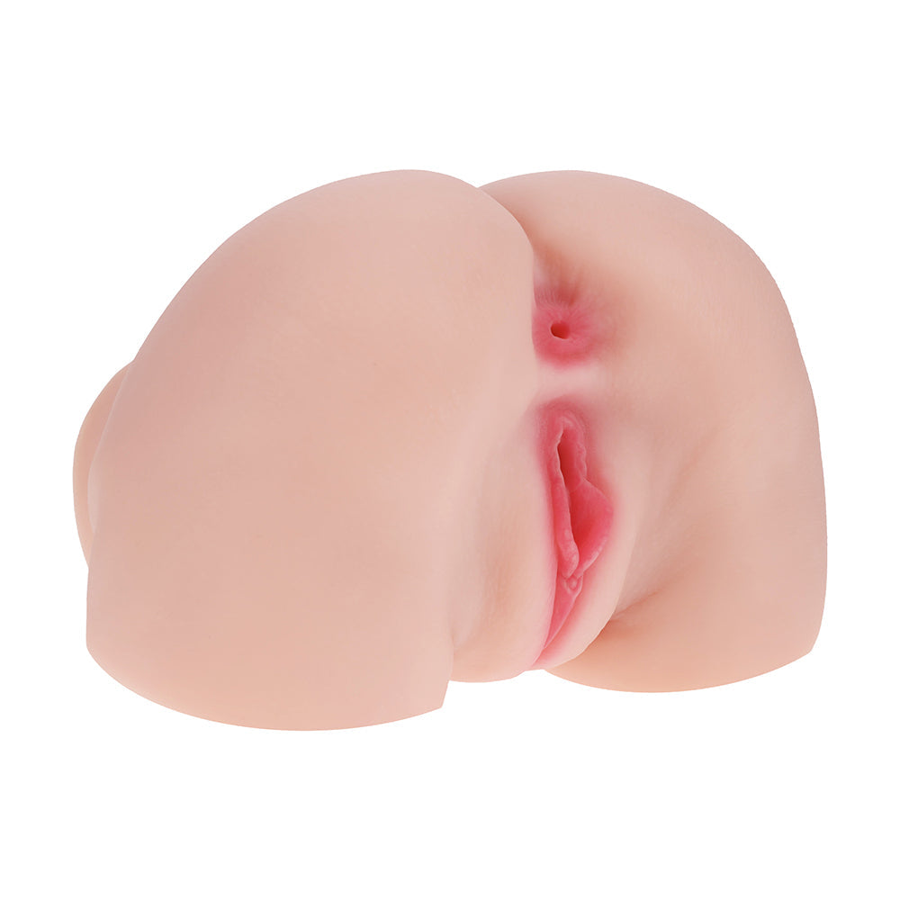 Xkin Bodyforms Mia Hart Dual Entry Vibrating Masturbator – Beige