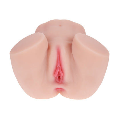 Xkin Bodyforms Mia Hart Dual Entry Vibrating Masturbator – Beige