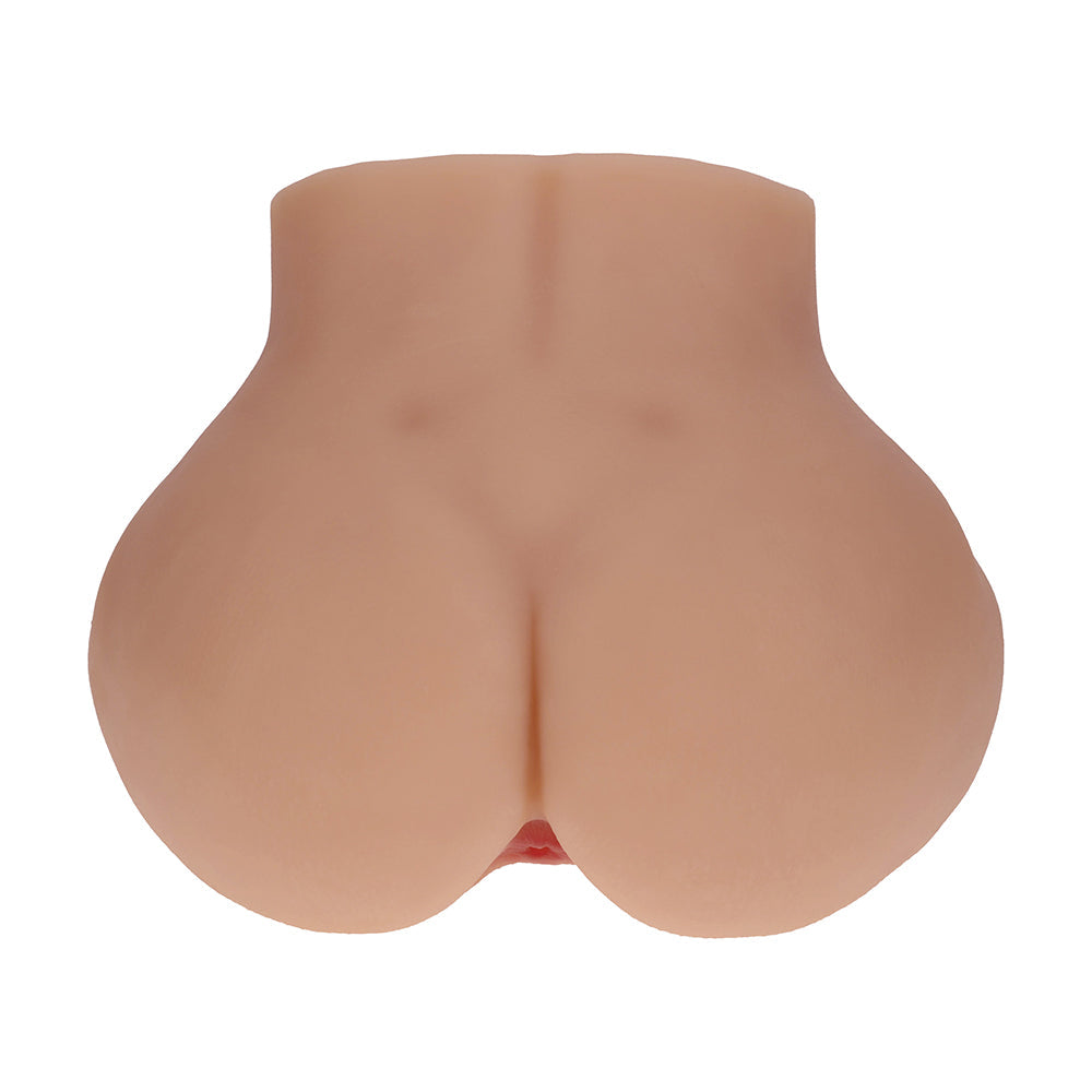 Xkin Bodyforms Nina Vale Dual Entry Vibrating Masturbator – Tan