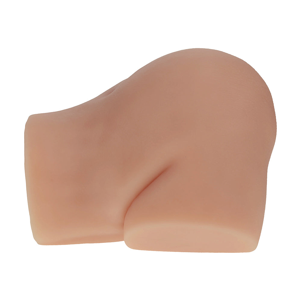 Xkin Bodyforms Nina Vale Dual Entry Vibrating Masturbator – Tan