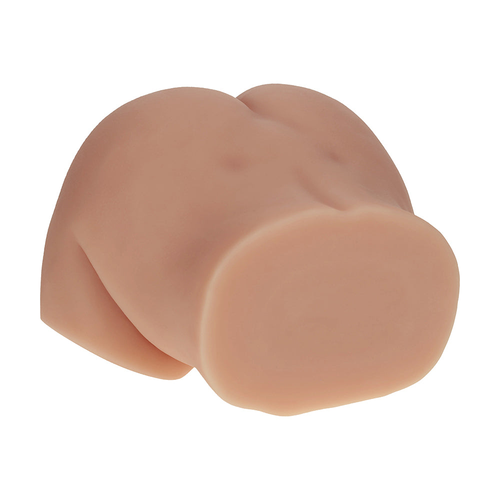 Xkin Bodyforms Nina Vale Dual Entry Vibrating Masturbator – Tan