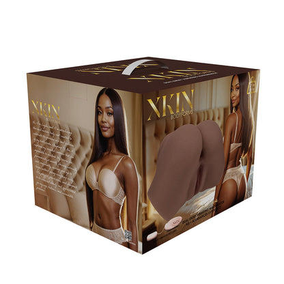 Xkin Bodyforms Layla Love Dual Entry Vibrating Masturbator – Brown