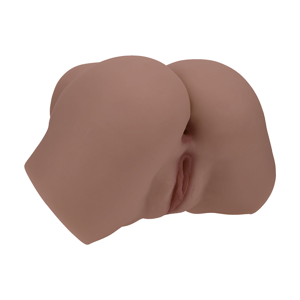 Xkin Bodyforms Layla Love Dual Entry Vibrating Masturbator – Brown