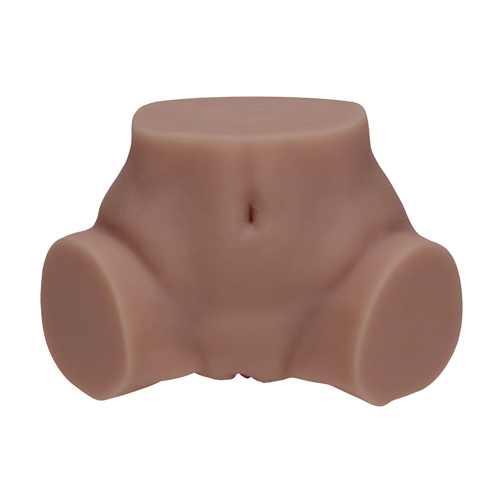 Xkin Bodyforms Layla Love Dual Entry Vibrating Masturbator – Brown