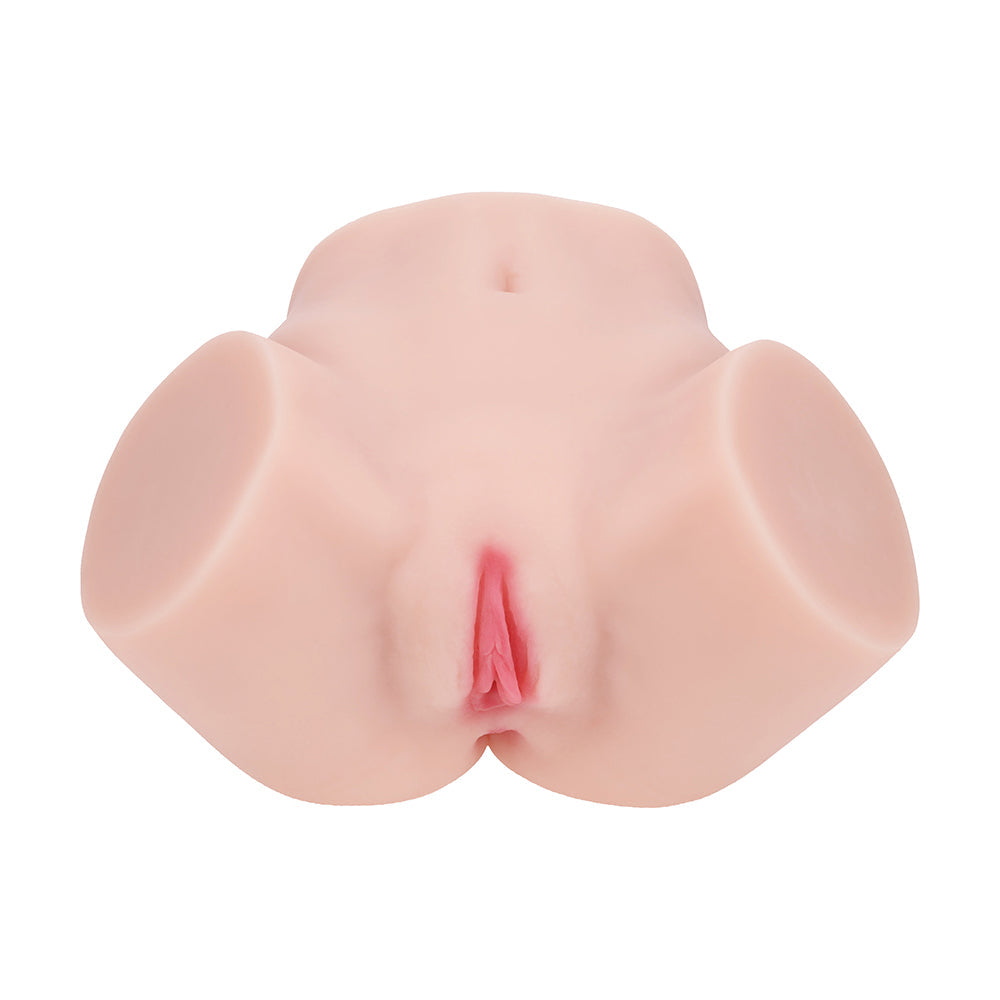 Xkin Bodyforms Ivy Lane Dual Entry Vibrating Masturbator - Beige