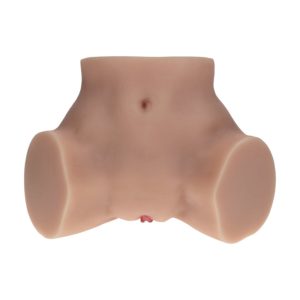 Xkin Bodyforms Valentina Vellure Dual Entry Vibrating Masturbator – Tan