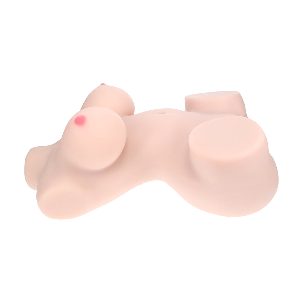 Xkin Aveline Luxe Dual Entry Vibrating Masturbator - Beige
