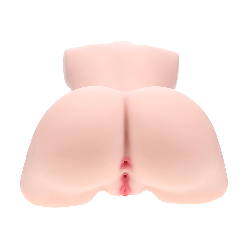 Xkin Aveline Luxe Dual Entry Vibrating Masturbator - Beige