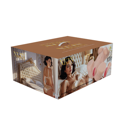 Xkin Ava Monroe Dual Entry Vibrating Masturbator – Beige