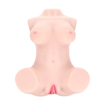 Xkin Ava Monroe Dual Entry Vibrating Masturbator – Beige