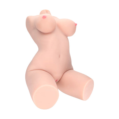 Xkin Bodyforms Lyla Rose Posable Dual Entry Vibrating Masturbator - Beige
