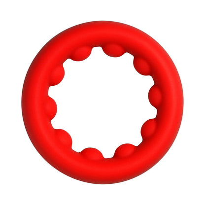 JOCK Enhancers Weighted Silicone C-Ring Set – Red and Black
