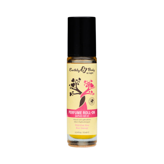 Earthly Body Night Aphrodisiac Roll-on Perfume - Wild Pink Rose - 0.34 oz