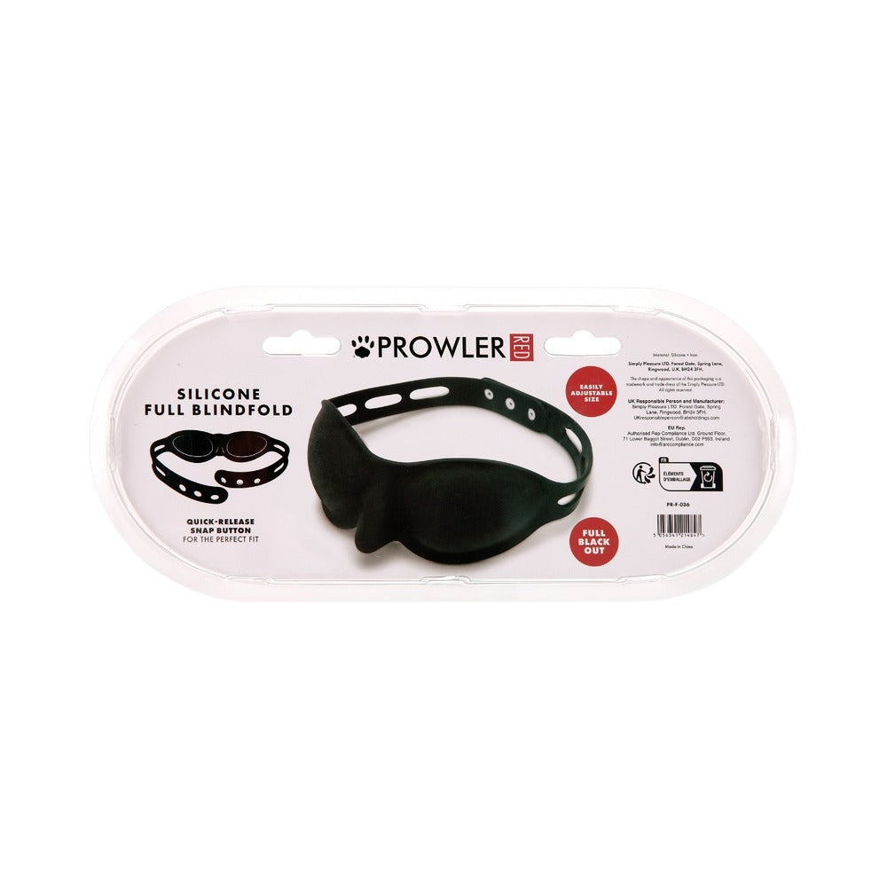 Prowler RED Silicone Full Blindfold - Black