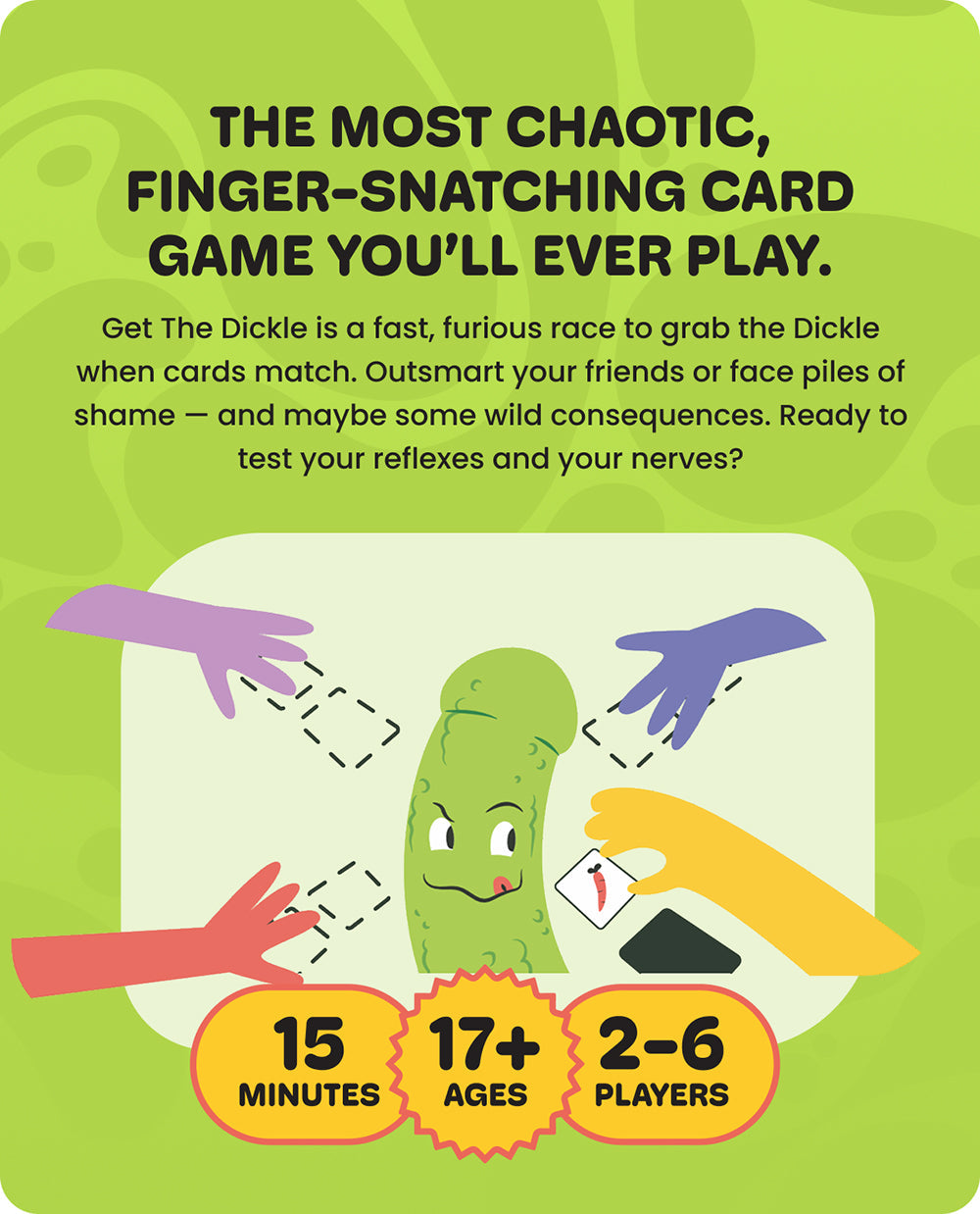Cheeky Get the Dickle Card Game - Fast-Paced Party Fun