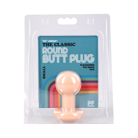 Doc Johnson Classic Round Butt Plug – Cream – Small