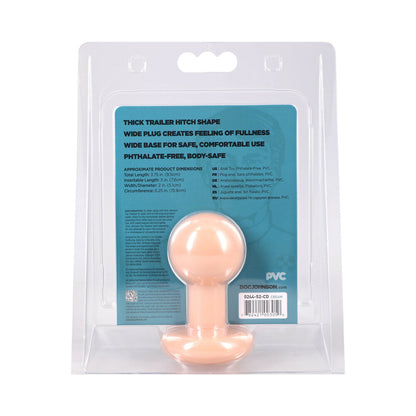 Doc Johnson Classic Round Butt Plug – Cream – Small