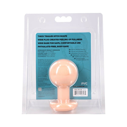 Doc Johnson Classic Round Butt Plug Medium – Vanilla