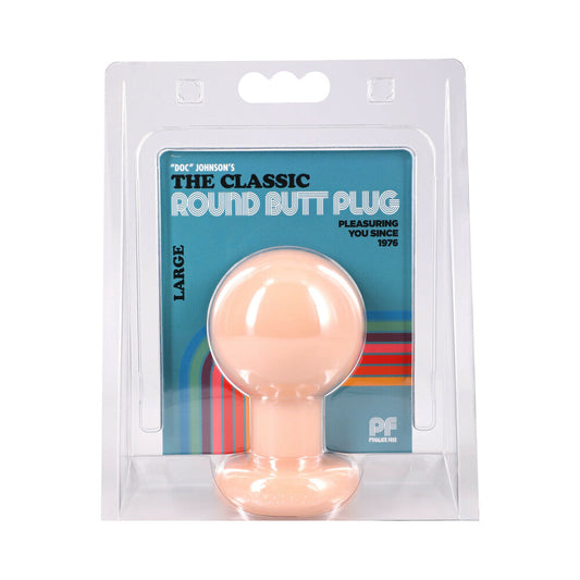 Doc Johnson Classic Round Butt Plug Large - Cream