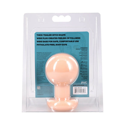 Doc Johnson Classic Round Butt Plug Large - Cream