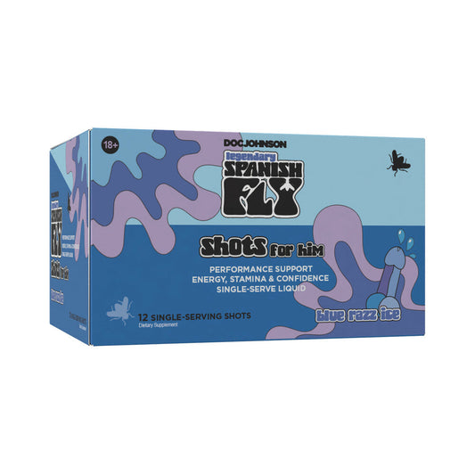 Doc Johnson Spanish Fly Shot For Him 2 oz – Blue Razz Ice