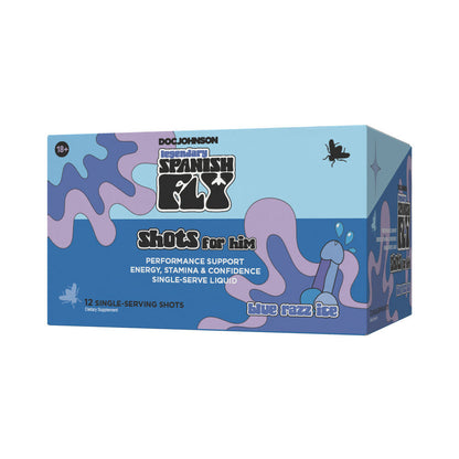 Doc Johnson Spanish Fly Shot For Him 2 oz – Blue Razz Ice