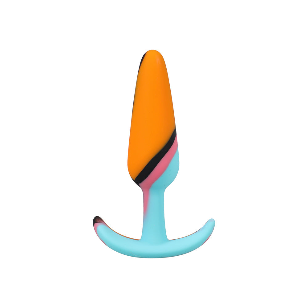 Doc Johnson Mood Naughty 1 Kaleidoscope Trainer Set – Multi-Colored Butt Plugs