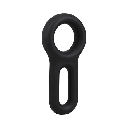 Rock Solid The Keyhole Silicone C-Ring – Black – Delays Ejaculation and Prolongs Erection