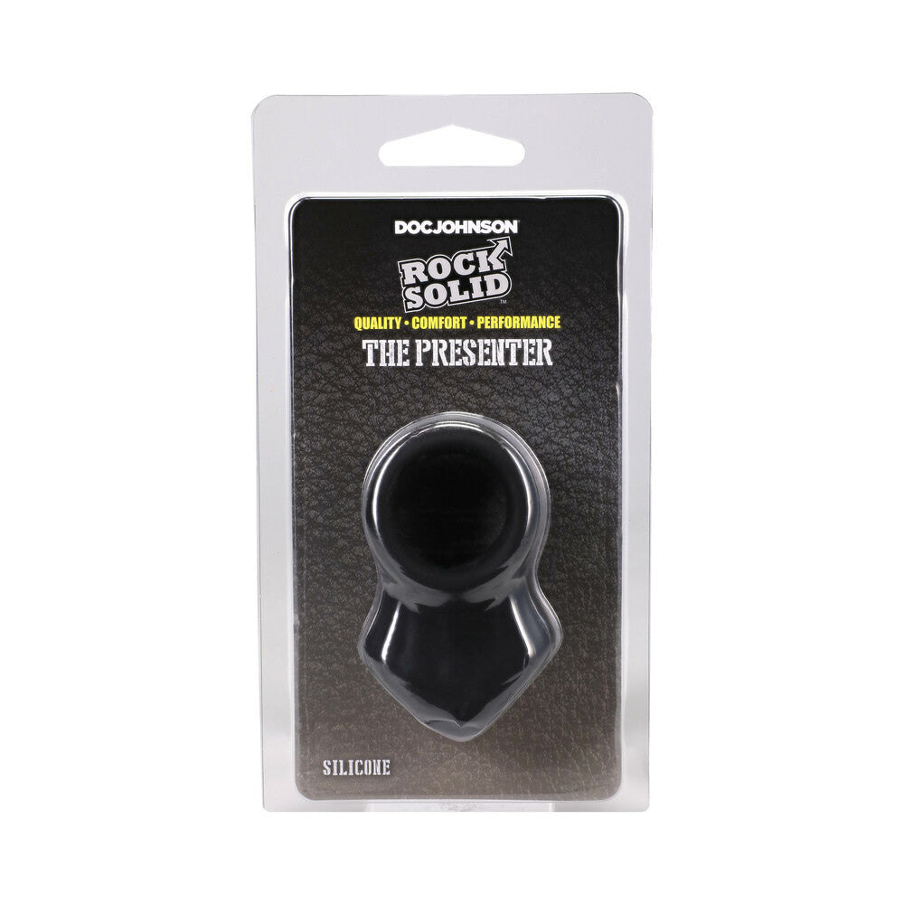 Rock Solid The Presenter Silicone Cock Ring – Black
