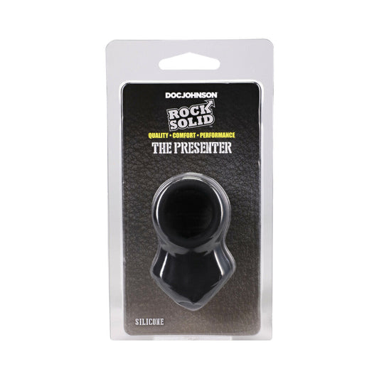 Rock Solid The Presenter Silicone Cock Ring – Black
