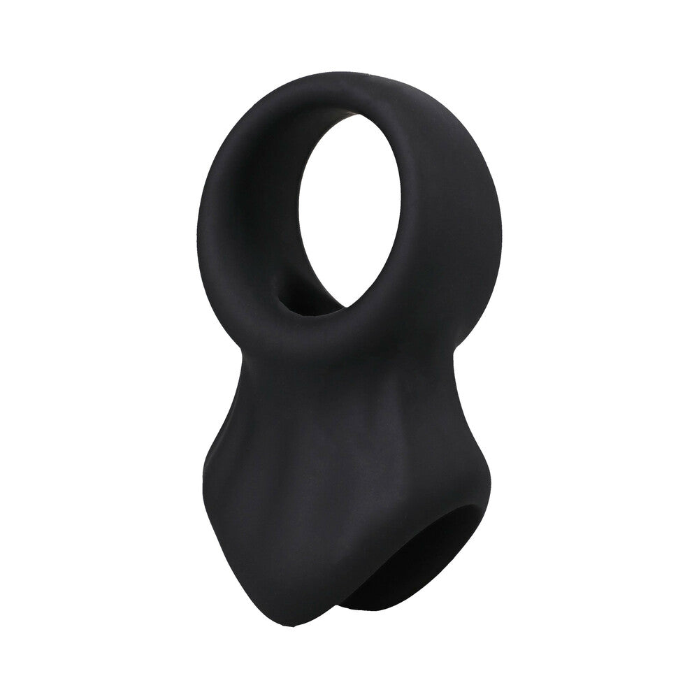 Rock Solid The Presenter Silicone Cock Ring – Black